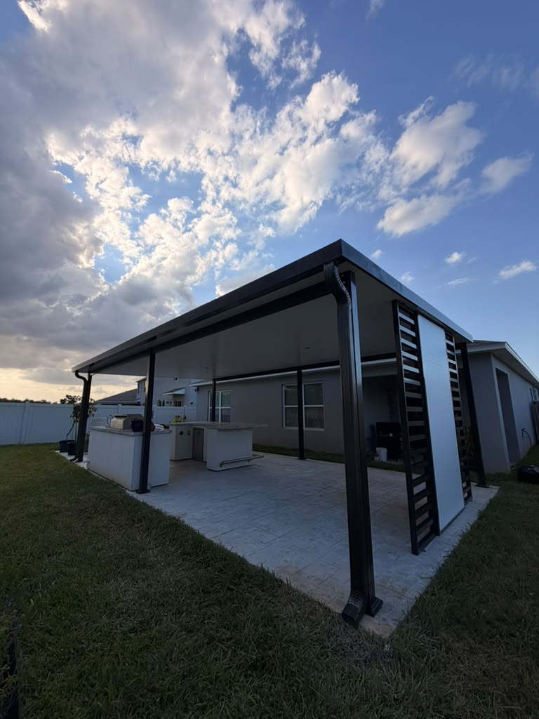 Luxury modern patio roof